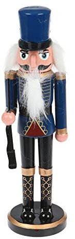Home & Styling Collection - Figurine Casse-Noisette Bois 10X7X28CM Bleu