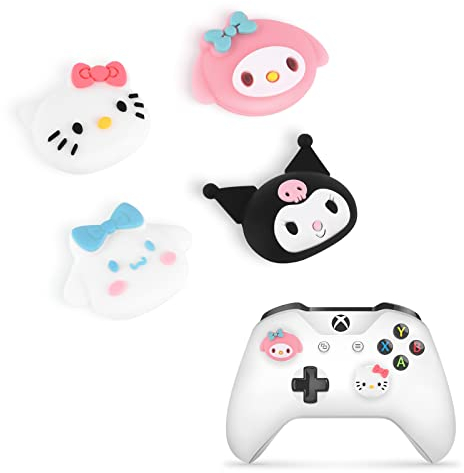 DLseego Anime Theme 4 Thumbstick Kappen Grip Set Caps für Xbox Series X PS5 PS4 Switch Pro Controller,Joystick Schutz Anhänge,Thumb-Stick Grip PS4 PS5 Zubehör,Kombination 2