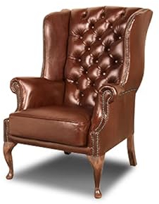 Chesterfield Sessel Cathedral | 2 bis 4 Wochen Lieferzeit (Cloudy Old Braun)