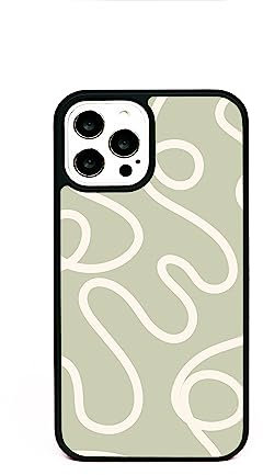 Sage Green Swirls Swirl Design Phone Case/Cover Compatible with iPhone XR Rubber