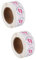 Alipis 2 STK Runde Geschenkaufkleber Etikettenaufkleber Babyparty Babypartyaufkleber Personalisiert Baby-streusel-Party Küsse Beschriften Babyparty Danke Neugeboren Niedlich Backzubehör