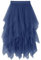 MERCIYD Jupe plissée en Tulle Asymétrique Tulle Jupe Courtes Jupes Midi Jupe d'été Goth Dentelle Robe Vintage Couleurs Variées