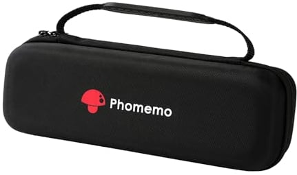 Phomemo M832 M832D A4 Printer Bag, Portable Bag Compatible M832 M832D M834 Thermal Printer for Travel, Home, Photo, Invoice, Contract, Black (Only Bag)