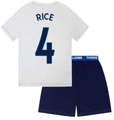 England Three Lions Boys Rice 4 Short Pyjamas 6-7 Years
