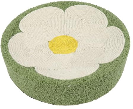 Rascador Redondo para Gatos, Almohadilla para Rascar Gatos sin Estrés, Ergonómico para Apartamentos (En Forma de Flor)