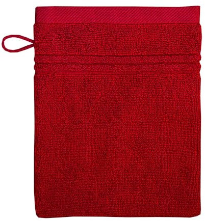 Dyckhoff Frottierserie 'Nature' Waschhandschuh 16 x 21 cm Amarena - Rot