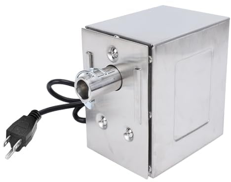 Fockety Motor de Asador de Parrilla, Motor de Asador Eléctrico de Acero Inoxidable de 45 W, Motor de Asador de Barbacoa de Alta Resistencia de 250 Kg para Asador de Pollo de (Enchufe