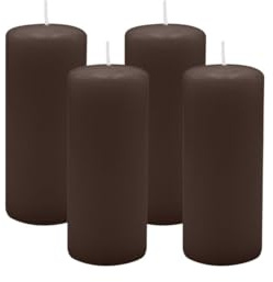 4er Set Adventskranzkerzen Chocolate Schokolade Ø 50 x 120 mm