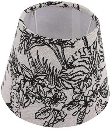 Angoily Stoff Lampenschirm Mit Eisenhalterung Robust – E14/e27 Lampenabdeckung 17cm Schwarz Tisch Und Stehlampen Passend Für Zuhause Hotel Und Schlafzimmer