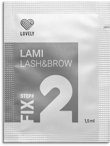 LOVELY Lash & Brow Lifting No.2 FIX 1,5ml - Fixierungslösung für Wimpern & Augenbrauen Laminierung - Sofortige Stabilisierung, Fixierung & Form - Wimpernlifting - Wimpernwelle - Augenbrauenlifting
