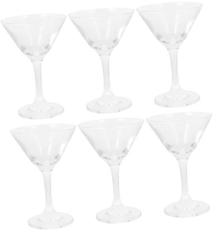 Cabilock Calici Highball Di Cristallo Di 6 Pezzi Bicchieri Da Cocktail Calici Da Vino Per Matrimoni Bicchieri Per Bevande in Riutilizzabili Design Liscio E Morbido