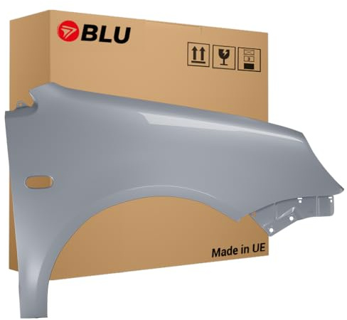 BLU Kotflügel Passend für Volkswagen Polo 9N IV 4 LA7W Rechts Silber | 2001-2005 | Vorderseite Vorne | Lackiert | Einbaufertig