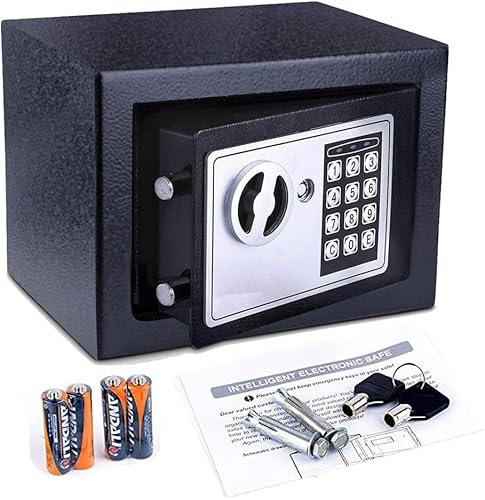 Nictemaw Elektronischer Safe Möbeltresor mit Zifferntastatur - Schlüsseltresor für Büro Zuhause Dokumententresor für Schmuck Wertsachen