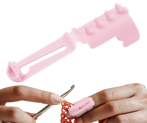 Strickschlaufe Häkelring Silber Spatz - Häkelring Für Fingergarn Verstellbarer Stricken | Spannungsringe Zum Häkeln | Häkelringe Zur Spannung | Garnführung Ring Getrenntes Werkzeug Einstellbare