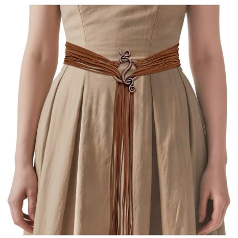 Horolam Cintura in corda vichinga, stile medievale norreno, da donna, sciamano pagano, per cosplay