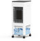 3-in-1 Air Cooler for Home, Portable Air Conditioner with Remote Control and LED Display, 3 Speeds, 8L Tank, Tower Fan, 8H Timer, 70° Oscillation, Evaporative Cooler with 4 Ice Boxes, Fan for Bedroom