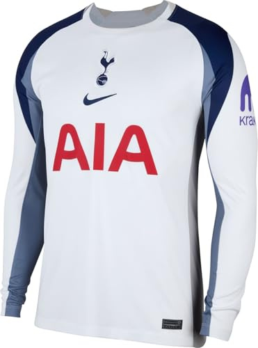 Nike Men's Tottenham Hotspur 2025/26 Stadium Home Nike Replika Longsleeve-fußballtrikot Mit Dri-fit-technologie Für Herren Replica Long Sleeve Football Shirt