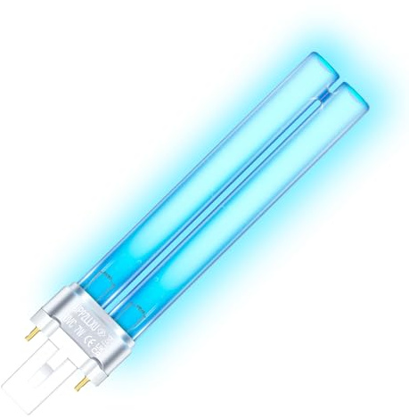 UPPZLLXU 7W G23 PLS UVC Ersatzlampe, Induktives Vorschaltgerät, für Teichklärer, UVC-Filter, gegen Bakterien und Algen in Aquarium und Teich