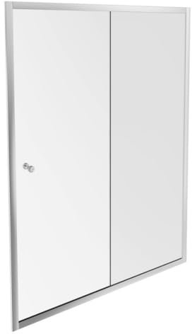 Jacob Delafon Paroi Douche Serenity, 140 cm, Porte coulissante réversible Instal. Niche