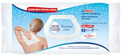 Fresh & Clean Alantoína y vitamina E Toallitas higiénicas Cuerpo, 40 unidades