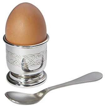 Wentworth Pewter – Keltischer Zinn Eierbecher und Löffel, Baby Geschenk, Andenken
