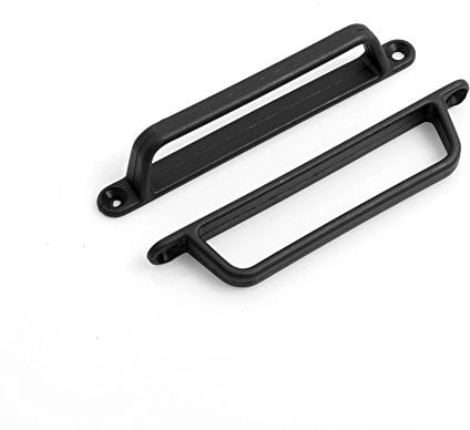 Design61 Bügelgriff 2er Set Handgriffe Möbelgriff aus Kunststoff 120mm in Schwarz