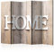 murando Raumteiler Home Holz-Optik Foto Paravent 225x172 cm beidseitig auf Vlies-Leinwand Bedruckt Trennwand Spanische Wand Sichtschutz Raumtrenner Home Office weiß beige m-B-0033-z-c