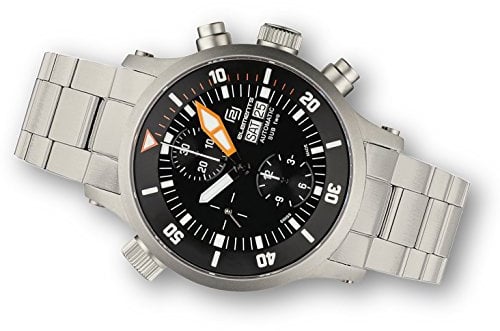 2 elements SUB Two Automatik Chronograph ETA Valjoux 7750 (Sandblasted) Stahlband
