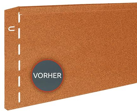 bellissa Rasenkante Beeteinfassung 35er-Set Cortenstahl 118x20 cm | Nutzlänge 40,25 m, aus wetterfestem Material für saubere Rasen- & Beetabgrenzung, Rasenbegrenzung Kante, robust & langlebig