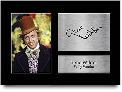 HWC Trading Gene Wilder A4 Ungerahmt Signiert Gedruckt Autogramme Bild Druck-Fotoanzeige Geschenk Für Willy Wonka Filmfans