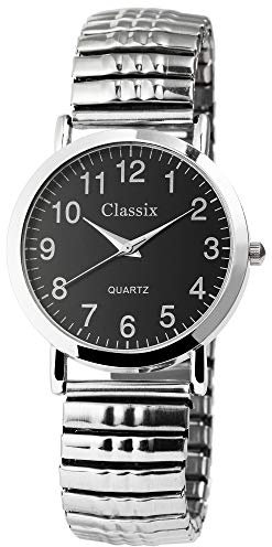 Classix Herren – Uhr Zugarmband Armbanduhr Comfort Line Analog Quarz 2700007-002