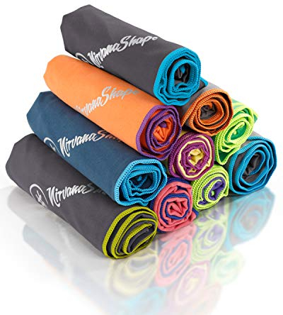 NirvanaShape Mikrofaser Handtuch - Reisehandtuch, Badetuch für Urlauber - kompakte, schnelltrocknende Microfaser Handtücher als Strandtuch, Sporthandtuch - für Reisen, Camping, Sport - 200 x 100 cm