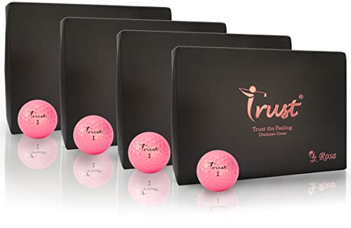 Turst Pink, Urethan bedeckt für Schwunggeschwindigkeit unter 105 km/h, 3-teiliger Golfball, weich und elastisch, grüne Seitensteuerung mit Distanz (3 Dutzend + 1 Dutzend).