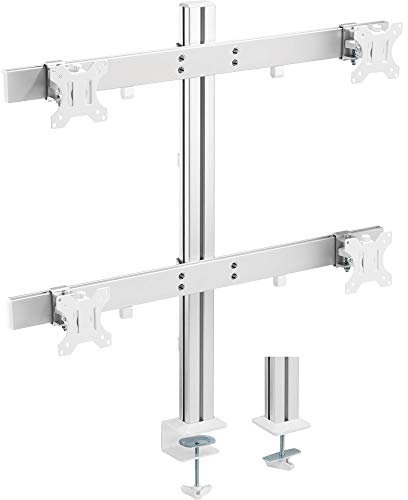 InLine® Aluminium Monitor-Tischhalterung für 4 Monitore bis 32, 8kg