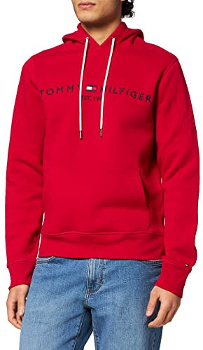 Tommy Hilfiger Tommy Logo Hoody Sweatshirt à Capuche Homme, Blazer Rouge, XL