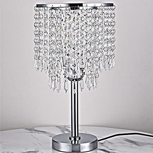 Lampe de table moderne Lampe de bureau Lampe de chevet, Lampe de table en cristal de luxe Lampadaire Veilleuse Lounge Lights Fixation, Protection des yeux, Cadeau