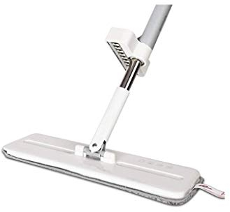 Fregona, fregona giratoria, Mango Antideslizante de Varilla de Metal fregona de Junta giratoria de 180 Grados para Herramientas de Limpieza doméstica y Comercial fregona Plana