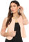 Krisp Offene Kurzjacke mit 3/4-Ärmeln aus Spitze (Rosa, 46) (9330-PNK-18)