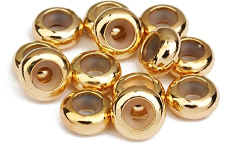 CORHAD 1 20 Stück Rondelle Spacer Bead Edelstahl Stopper Perlen Für Halskette Rondell-abstandshalter Stopperperlen Für Armb?nder Stopper Spacer Wulst Abstandsperlen Metalle Charme Schmuck