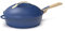 COOKUT - La Fabuleuse poêle 8 en 1 – Un seul ustensile qui remplace poêle, casserole, sauteuse - Avec 2 poignées amovibles, panier vapeur/friture, spatule en bois - SAPHIR
