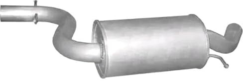 POLMO 30.612 Mittelschalldämpfer Kompatibel mit VW Golf 5 Schrägheck 1K1 1KO253209AQ