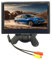 Monitor de Marcha Atrás, Monitor de Marcha Atrás de Coche de 7 Pulgadas, 12 a 24 V, 170 Grados, Gran Angular, Color, LCD, HD, Entrada de Vídeo Bidireccional para Camiones, (cámara redonda)