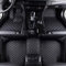 REVIR Auto Leder FußMatten für BMW 5er G30 G31 G38 530i 540i 520d 530d 2010 2011 2012 2013, VollstäNdig Umgebenes Wasserdicht rutschfest Vorne Hinten Teppiche Schutz Fußmatte, Car ZubehöR,A/Black