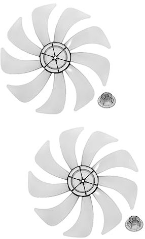 ABOOFAN Lot De 2 Ventilateurs De Remplacement Pour Ventilateur Sur Pied Hélice Universelle En Alliage Daluminium