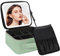 Chomeiu Makeup Bag with LED Mirror Makeup Case Travel Portable 3 Colors Lights, Green, Standard, Travel Makeup Bag for Women