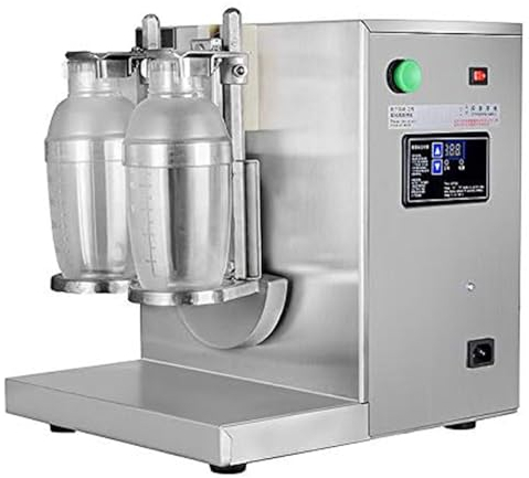 ZYLDDS Automatic Milk Tea Shaker Machine, Double head 360° shake Electric Milk Tea Shaking Machine with 2 750ml Cups for Juice Coffee Milk Wine Cocktail