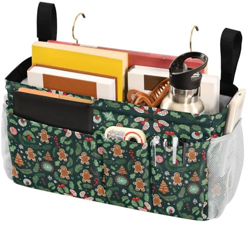 Sac de rangement à suspendre pour dortoir, maison, berceau, Noël, pain d'épice