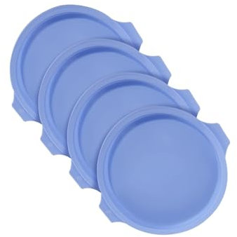 Minnhua 4 pièces Moule à Gâteau Rond en Silicone Moulle Rainbow Cake 8 Pouces Anti-adhésifs Moule Silicone Rond Moule Layer Cake pour Gateaux Pain Tarte Muffins Gâteau Pizzas Omelettes 20 * 3cm