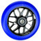 Fantic26 Spy7 Stunt Scooter Rolle I Trick I Tret I Kinder I Roller I Reifen I Rad I Ersatz I Wheel I 110mm I ABEC-11 I Schnell I Leise I Park I Street (Schwarz/Pu Blau)