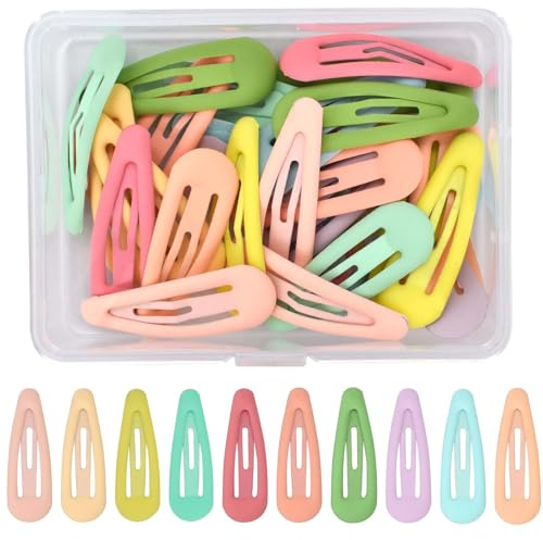 30 Stück Haarspange Klein 3cm Bunte Mini Haarspangen, Haarklammern Baby Klein, Haarclips Mädchen, Haarspangen Kinder Mehrfarbig, Haarschmuck für Kleinkinder Kinder Mädchen Frauen (Macarons)